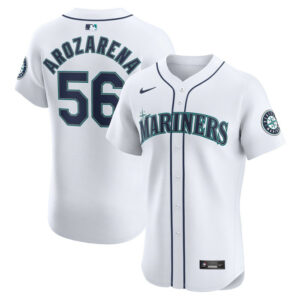 Men's Seattle Mariners Randy Arozarena Nike White Home Elite Player Jersey
