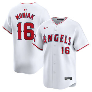Men's Los Angeles Angels Mickey Moniak Nike White Home Limited Player Jersey