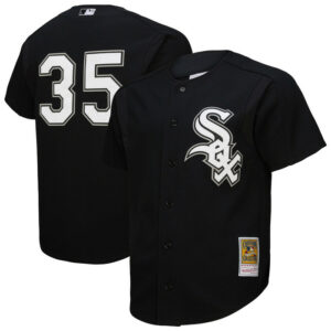 Men's Chicago White Sox Frank Thomas Mitchell & Ness Black Batting Practice Jersey