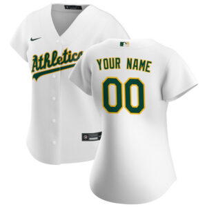 Women's Athletics Nike White Home Replica Custom Jersey