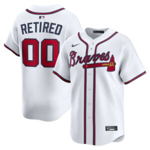 Men's Atlanta Braves Nike White Home Limited Pick-A-Player Retired Roster Jersey