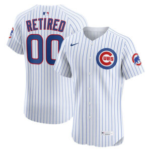 Men's Chicago Cubs Nike White Home Elite Pick-A-Player Retired Roster Jersey