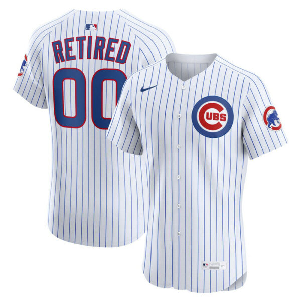 Men's Chicago Cubs Nike White Home Elite Pick-A-Player Retired Roster Jersey