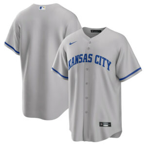 Men's Kansas City Royals Nike Gray Road Replica Team Jersey