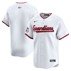 Men's Cleveland Guardians Nike White Home Limited Jersey