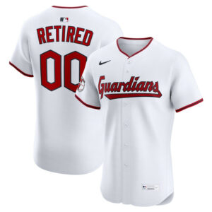 Men's Cleveland Guardians Nike White Home Elite Pick-A-Player Retired Roster Jersey