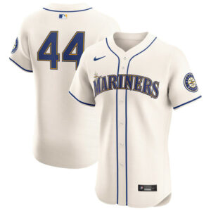 Men's Seattle Mariners Julio Rodriguez Nike Cream Alternate Elite Player Jersey