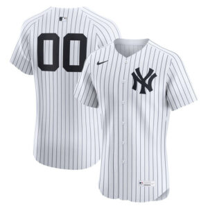 Men's New York Yankees Nike White Home Elite Custom Jersey