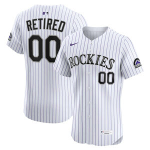 Men's Colorado Rockies Nike White Home Elite Pick-A-Player Retired Roster Jersey