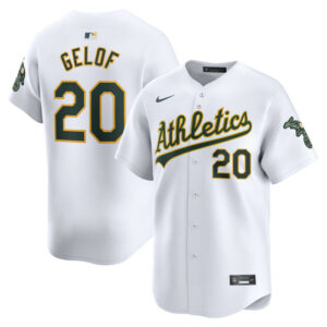 Men's Athletics Zack Gelof Nike White Home Limited Player Jersey