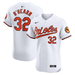 Men's Baltimore Orioles Ryan O'Hearn Nike White Home Elite Player Jersey