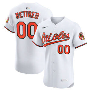 Men's Baltimore Orioles Nike White Home Elite Pick-A-Player Retired Roster Jersey