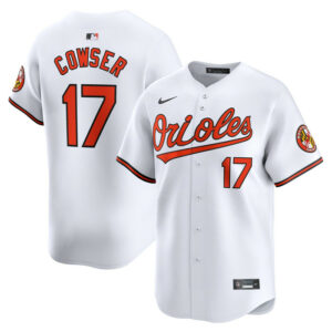Men's Baltimore Orioles Colton Cowser Nike White Home Limited Player Jersey