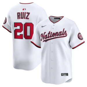 Men's Washington Nationals Keibert Ruiz Nike White Home Limited Player Jersey