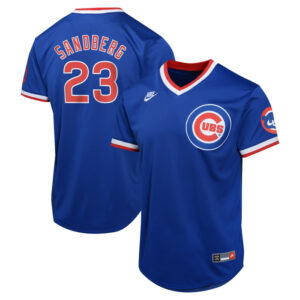 Youth Chicago Cubs Ryne Sandberg Nike Royal Cooperstown Collection Limited Jersey