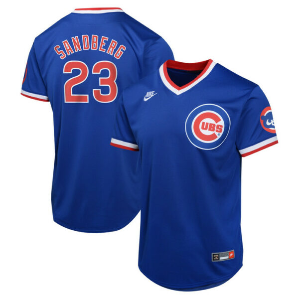 Youth Chicago Cubs Ryne Sandberg Nike Royal Cooperstown Collection Limited Jersey