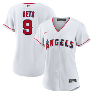 Women's Los Angeles Angels Zach Neto Nike White Home Replica Jersey