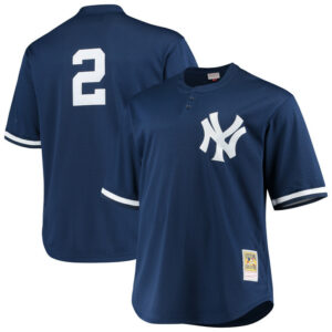 Men's New York Yankees Derek Jeter Mitchell & Ness Navy Big & Tall Batting Practice Replica Player Jersey