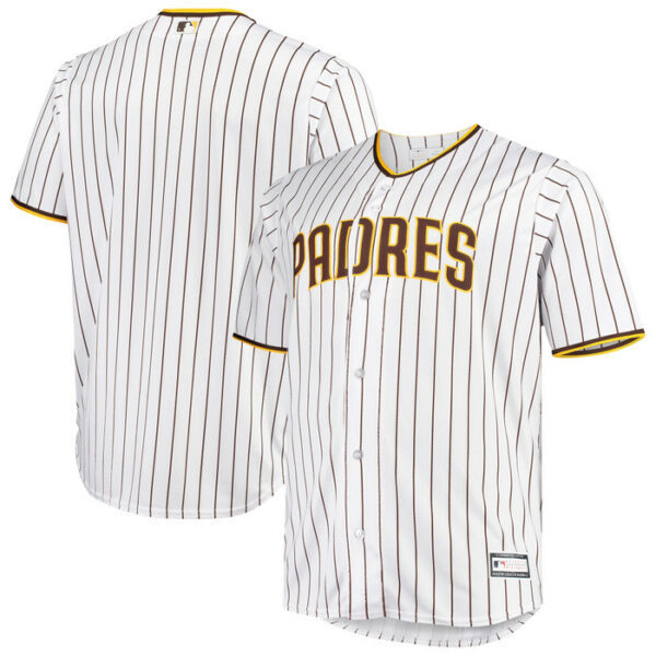 Men's San Diego Padres White/Brown Big & Tall Home Replica Team Jersey