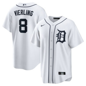 Men's Detroit Tigers Matt Vierling Nike White Home Replica Jersey