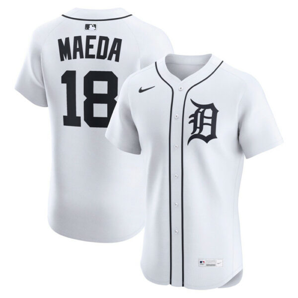 Men's Detroit Tigers Kenta Maeda Nike White Home Elite Jersey