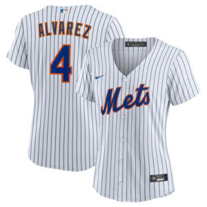 Women's New York Mets Francisco Alvarez Nike White Home Replica Jersey