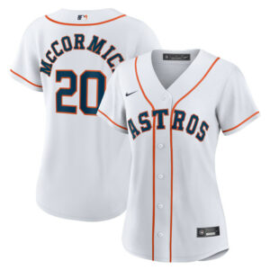 Women's Houston Astros Chas McCormick Nike White Home Replica Player Jersey