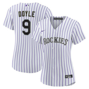 Women's Colorado Rockies Brenton Doyle Nike White Home Replica Jersey