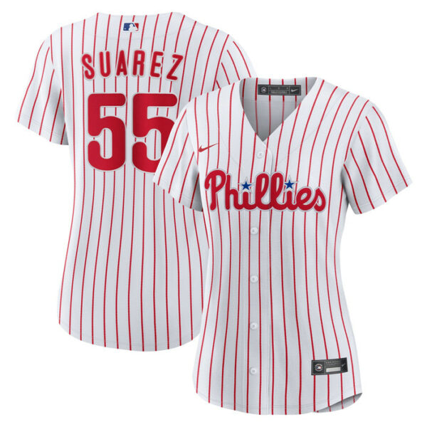 Women's Philadelphia Phillies Ranger Suarez Nike White Home Replica Jersey