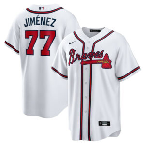 Men's Atlanta Braves Joe Jimenez Nike White Home Replica Player Jersey