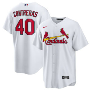 Men's St. Louis Cardinals Willson Contreras Nike White Home Official Replica Player Jersey