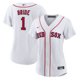 Women's Boston Red Sox Nike White #1 Bride Home Replica Jersey