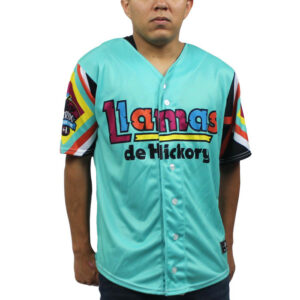 Men's Hickory Crawdads Teal Copa Replica Jersey