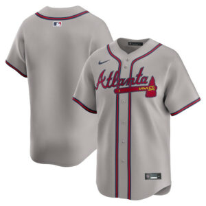 Men's Atlanta Braves Nike Gray Road Limited Jersey
