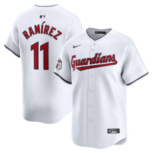Youth Cleveland Guardians Jose Ramirez Nike White Home Limited Player Jersey