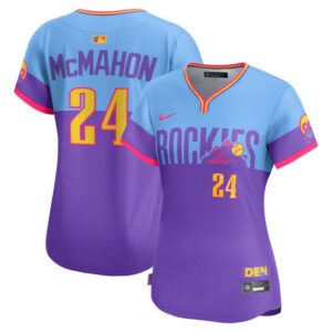Women's Colorado Rockies Ryan McMahon Nike Purple/Light Blue 2025 City Connect Limited Player Jersey