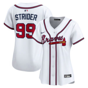 Women's Atlanta Braves Spencer Strider Nike White Home Limited Player Jersey