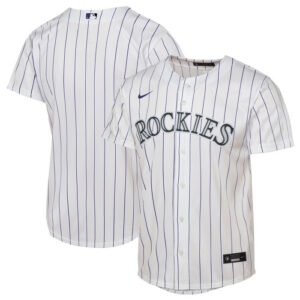 Youth Colorado Rockies Nike White Home Replica 2.0 Jersey