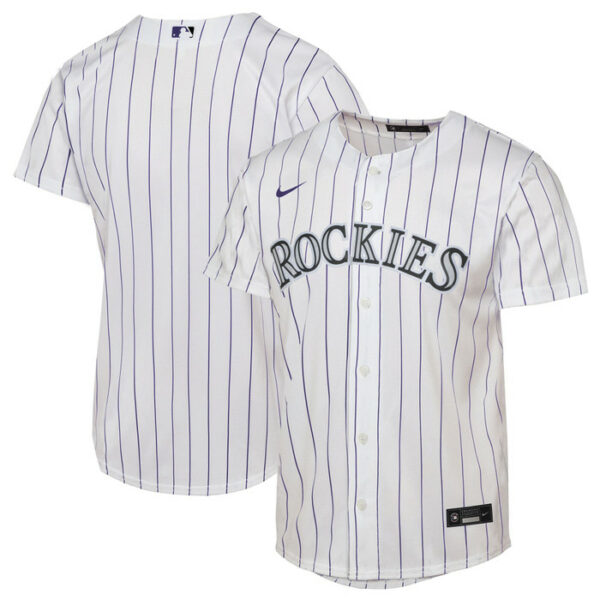 Youth Colorado Rockies Nike White Home Replica 2.0 Jersey