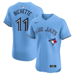 Men's Toronto Blue Jays Bo Bichette Nike Powder Blue Alternate Elite Player Jersey