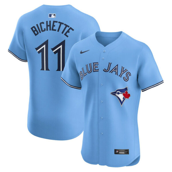 Men's Toronto Blue Jays Bo Bichette Nike Powder Blue Alternate Elite Player Jersey