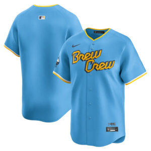 Men's Milwaukee Brewers Nike Powder Blue City Connect Limited Jersey
