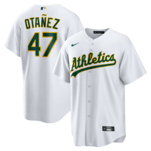 Men's Athletics Michel Otanez Nike White Home Replica Jersey