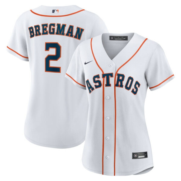 Women's Houston Astros Alex Bregman Nike White Home Replica Player Jersey