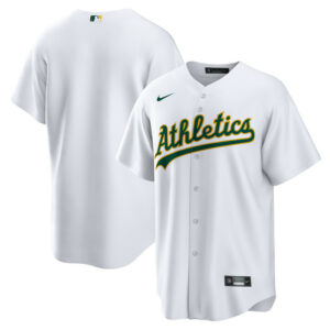 Men's Athletics Nike White Home Blank Replica Jersey