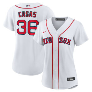 Women's Boston Red Sox Triston Casas Nike White Home Replica Jersey