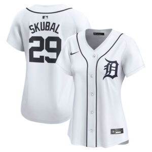 Women's Detroit Tigers Tarik Skubal Nike White Limited Player Jersey