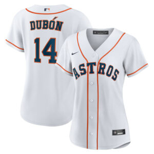 Women's Houston Astros Mauricio Dubï¿½n Nike White Home Replica Jersey