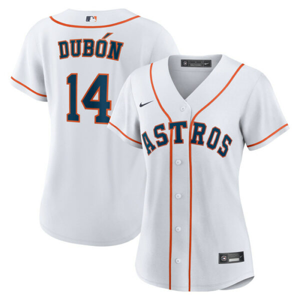 Women's Houston Astros Mauricio Dubï¿½n Nike White Home Replica Jersey