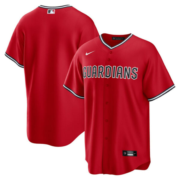 Men's Cleveland Guardians Nike Red Alternate Replica 2.0 Jersey